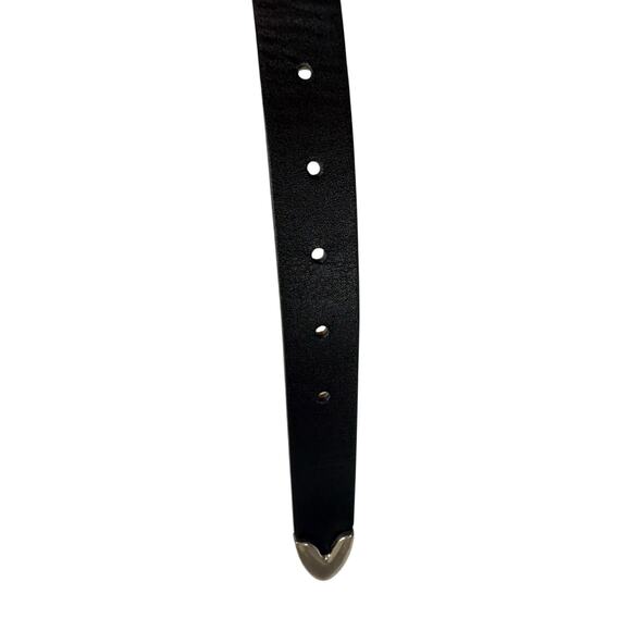 Streets Ahead Larkin Belt Italian Leather Studs Distressed Edgy Rock Grunge L main image 4